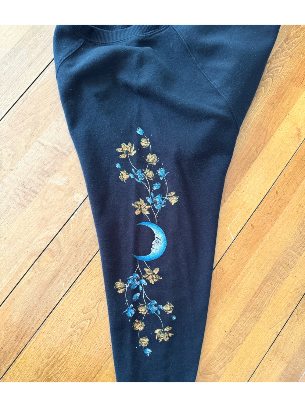 Rebellious One Whimsigoth Celestial Sun Moon Graphic Fleece Crewneck Sweatshirt - Picture 5 of 11